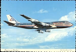 Ansichtskarte / Postkarte Passagierflugzeug American 747 Astroliner