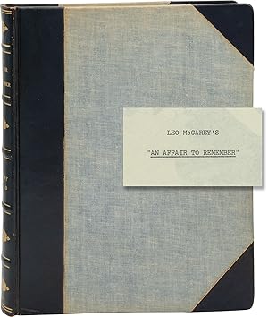 Seller image for An Affair to Remember (Original screenplay for the 1957 film, presentation copy belonging to producer Jerry Wald) for sale by Royal Books, Inc., ABAA