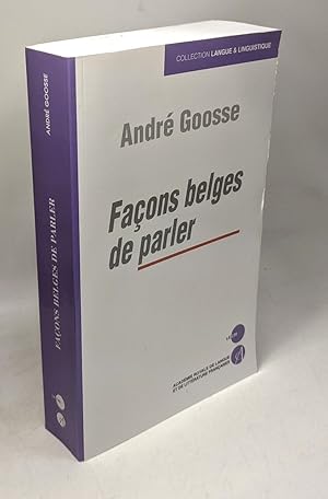 Image du vendeur pour Faons belges de parler mis en vente par crealivres