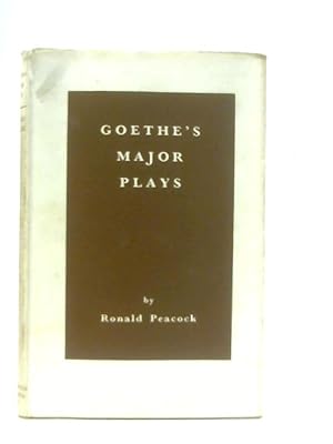 Imagen del vendedor de Goethe's Major Plays a la venta por World of Rare Books