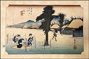 HIROSHIGE - SERIE 53 ESTACIONES DE TOKAIDO - XILOGRAFÍA AÑO 1915