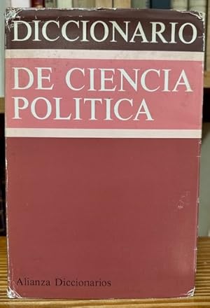 Imagen del vendedor de DICCIONARIO DE CIENCIA POLITICA a la venta por Fbula Libros (Librera Jimnez-Bravo)