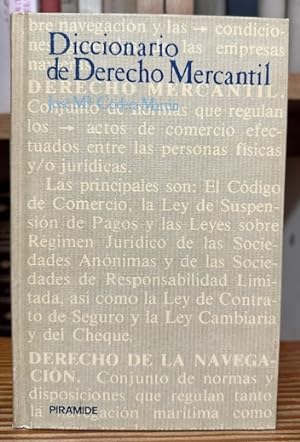 Imagen del vendedor de DICCIONARIO DE DERECHO MERCANTIL a la venta por Fbula Libros (Librera Jimnez-Bravo)