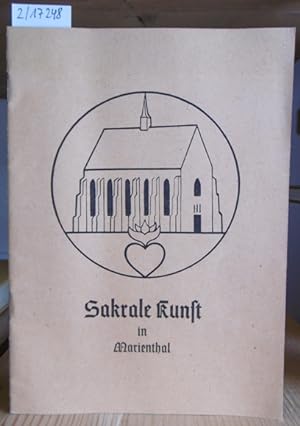 Bild des Verkufers fr Sakrale Kunst in Marienthal. zum Verkauf von Versandantiquariat Trffelschwein