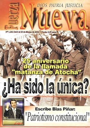 REVISTA FUERZA NUEVA. Nº 1261 FEBRERO 2002.