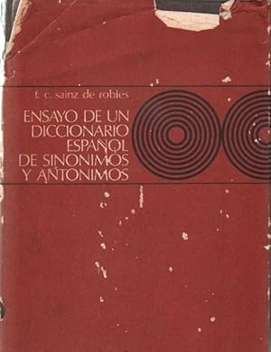 ENSAYO DE UN DICCIONARIO ESPAÑOL DE SINÓNIMOS Y ANTÓNIMOS