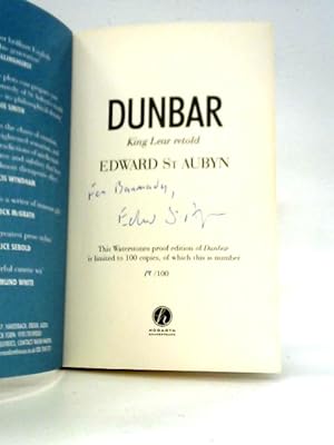Bild des Verkufers fr Dunbar: King Lear Retold zum Verkauf von World of Rare Books