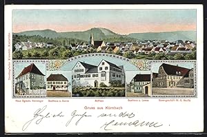 Immagine del venditore per Ansichtskarte Krnbach / Baden, Gasthaus zum Lamm, Warengeschft W.G. Hauffe, Gasthaus zur Sonne venduto da Bartko-Reher