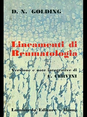 Bild des Verkufers fr Lineamenti di reumatologia zum Verkauf von Librodifaccia