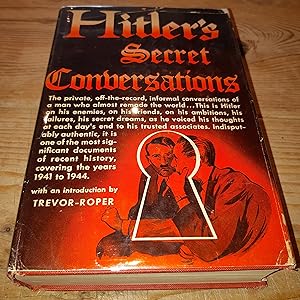 Seller image for Hitler's Secret Conversations 1941-1944 With an introductory essay on the Mind of Adolf Hitler by H. R. Trevor-Roper for sale by Oakholm Books