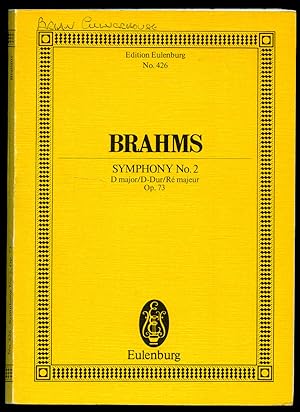 Bild des Verkufers fr Brahms Symphony No. 2 in D major Op. 73 | Full Miniature Score | Eulenburg Study Score Edition No. 426 zum Verkauf von Little Stour Books PBFA Member