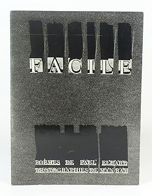 Immagine del venditore per Facile. Pomes de Paul Eluard, photographies de Man Ray. venduto da Librairie L'Autre sommeil