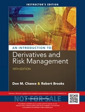 Image du vendeur pour Chance/Brooks' Introduction to Derivatives and Risk Management mis en vente par Bulk Book Warehouse