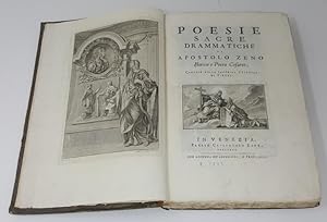 Bild des Verkufers fr Poesie sacre drammatiche zum Verkauf von Libreria Antiquaria Pregliasco