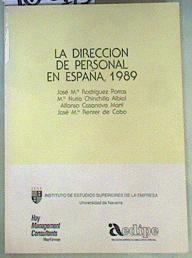 Seller image for La Dirccion de Personal en Espaa , 1989 for sale by Almacen de los Libros Olvidados