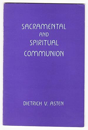 Seller image for Sacramental and Spiritual Communion for sale by R and R Books