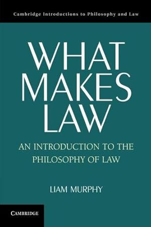 Imagen del vendedor de What Makes Law: An Introduction To The Philosophy Of Law (Cambridge Introductions to Philosophy and Law) a la venta por WeBuyBooks