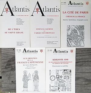 Revue ATLANTIS N° 346 à 350 60ème année complète (1986-1987)