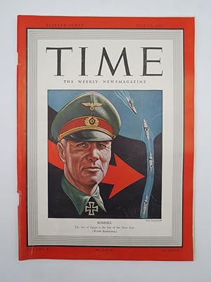 TIME MAGAZINE JULY 13, 1942 (ROMMEL COVER)