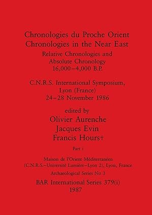 Imagen del vendedor de Chronologies du Proche Orient / Chronologies in the Near East, Part i a la venta por moluna