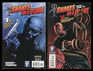 Seller image for Snakes on a Plane Art Cover Comic Set 1-2 Lot A 2006 Movie Adaptation for sale by CollectibleEntertainment