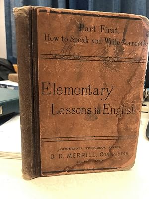 Seller image for Elementary lessons in English for home and school use for sale by Omaha Library Friends