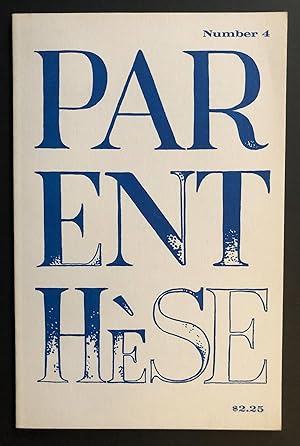 Image du vendeur pour Parenthese 4 (Parenthse Number 4, 1975) mis en vente par Philip Smith, Bookseller