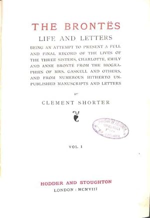 Bild des Verkufers fr The Bronts: Life and Letters zum Verkauf von WeBuyBooks 2