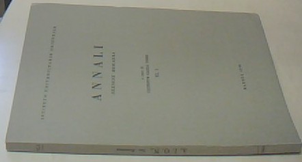 Seller image for Annali Sezione Romanza. Acura de Giuseppe Carlos Rossi. VI, 1 for sale by Librera La Candela