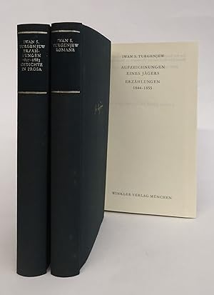 Bild des Verkufers fr Aufzeichnungen eines Jgers. Erzhlungen 1844-1855. / Erzhlungen 1857-1883. Gedichte in Prosa. / Romane. 3 Bnde (komplett) zum Verkauf von Der Buchfreund