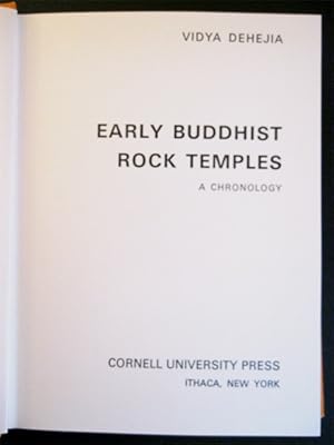 Seller image for Early Buddhist Rock Temples, A Chronology for sale by Marc Sena Carrel