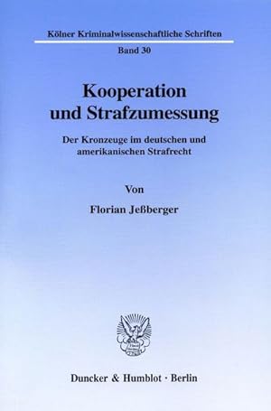 Seller image for Kooperation und Strafzumessung. for sale by BuchWeltWeit Ludwig Meier e.K.