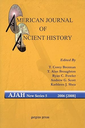 Seller image for American Journal of Ancient History New Series 5, 2006 [2008] for sale by The Anthropologists Closet