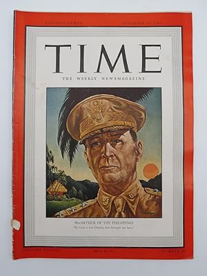 TIME MAGAZINE DECEMBER 29, 1941 (MACARTHUR OF THE PHILIPPINES)