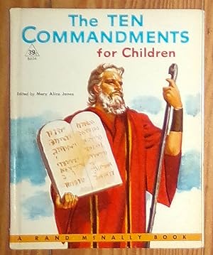 Seller image for The Ten Commandments for Children (A Rand McNally Book 8604 with 35c Price) for sale by RG Vintage Books