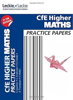 Bild des Verkufers fr Higher Maths Practice Papers: Prelim Papers for SQA Exam Revision (Practice Papers for SQA Exam Revision) zum Verkauf von WeBuyBooks