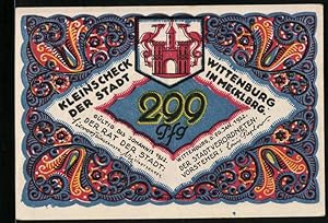 Bild des Verkufers fr Notgeld Wittenburg i. Mecklbrg. 1922, 299 Pfennig, Mann hat seine Hose vergessen zum Verkauf von Bartko-Reher