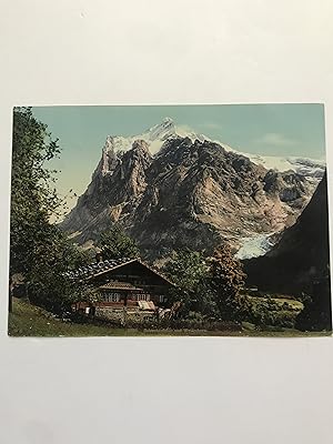 Schweizerhaus und Wetterhorn (WK 3586) Photochrom