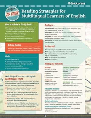 Seller image for Tesol Zip Guide : Reading Strategies for Multilingual Learners of English for sale by GreatBookPrices