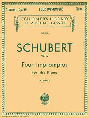 Imagen del vendedor de Schubert : Impromptus for the Pianoforte a la venta por GreatBookPrices