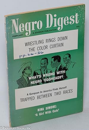 Negro digest, February 1962, vol. 11, no. 4