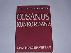 Bild des Verkufers fr Cusanus-Konkordanz. Unter Zugrundelegung der philosophischen und der bedeutendsten theologischen Werke. zum Verkauf von Der-Philo-soph