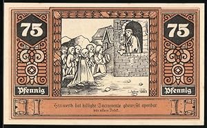 Image du vendeur pour Notgeld Wilsnack 1922, 75 Pfennig, Heiliges Sacrament spricht zum Volk mis en vente par Bartko-Reher