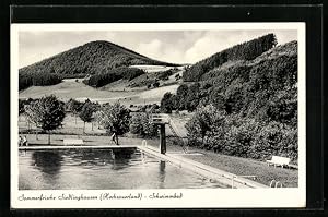 Ansichtskarte Siedlinghausen, Partie im Schwimmbad