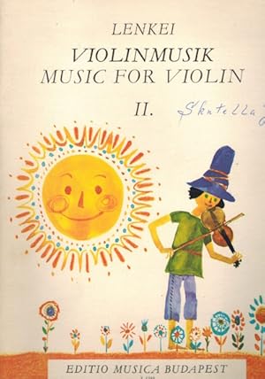 Bild des Verkufers fr Hegedmuzsika. Violinmusik. Music for Violin. II zum Verkauf von Elops e.V. Offene Hnde