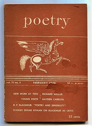 Image du vendeur pour Poetry - February 1948 (Vol. LXXI, No. V) mis en vente par Between the Covers-Rare Books, Inc. ABAA