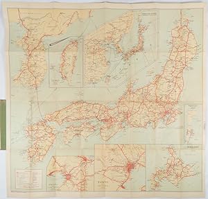 Travelers' Map of Japan, Chosen (Korea), Taiwan (Formosa), with Brief Descriptions of the Princip...