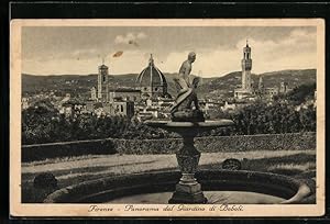 Cartolina Firenze, Panorama dal Giardino di Baboli
