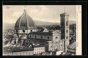 Cartolina Firenze, La Cattedrale vista dalla cupala di S. Lorenzo