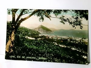 Brasilien / Brasil. Leme, Rio de Janeiro. Alte Ansichtskarte / Postkarte farbig, gel. um 1915 / 2...